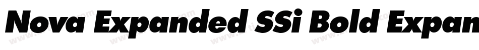 Nova Expanded SSi Bold Expanded字体转换